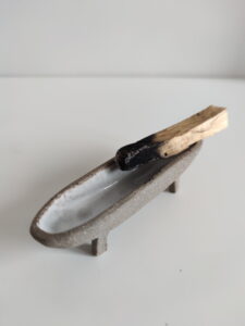 Ceramic coaster and Palo Santo